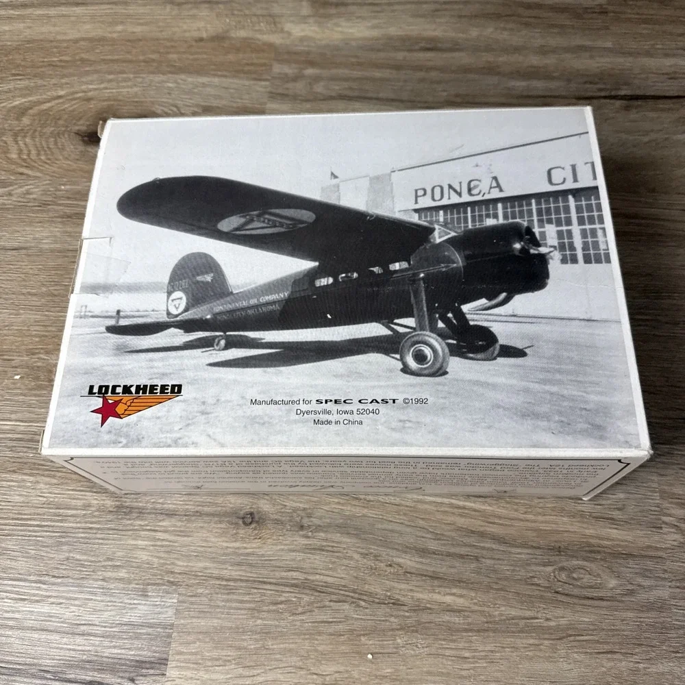 1932 Lockheed Vega 5C Special Conoco Diecast Plane Coin‎ Bank Limited Edition #8